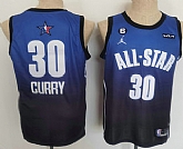 Men's Golden State Warriors 30 Stephen Curry Navy Blue 2022 All Star 6 Patch Icon Sponsor Swingman Jersey,baseball caps,new era cap wholesale,wholesale hats